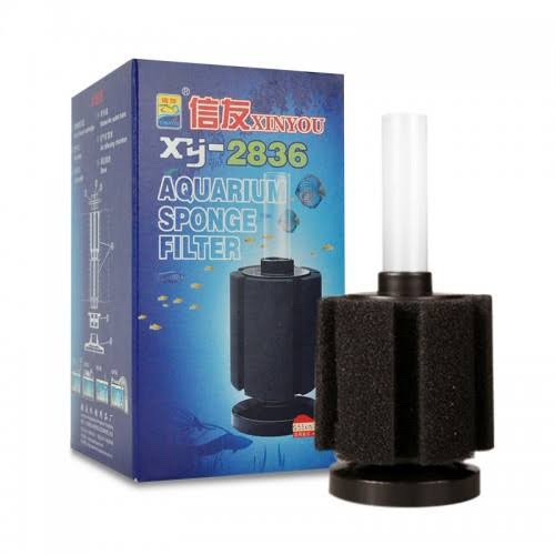 GZjiyu 2 Pcs Filtre Exhausteur Aquarium et 2 Pcs Mini Filtre