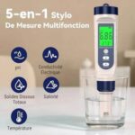 Testeur TDS/PH/EC/TEMP/SALINITY – Image 3